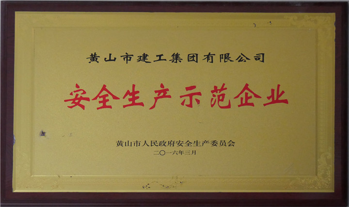 安全生產(chǎn)示范企業(yè)